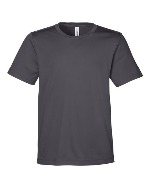 CORE365 CE10Y, Youth Capital Performance T-shirt, Carbon