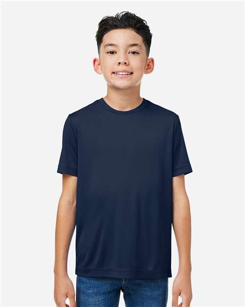 CORE365 CE10Y, Youth Capital Performance T-shirt, Classic Navy