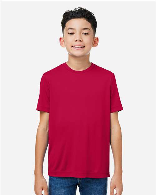 CORE365 CE10Y, Youth Capital Performance T-shirt, Classic Red