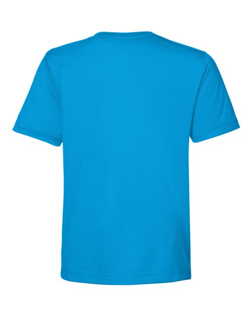 CORE365 CE10Y, Youth Capital Performance T-shirt, Electric Blue