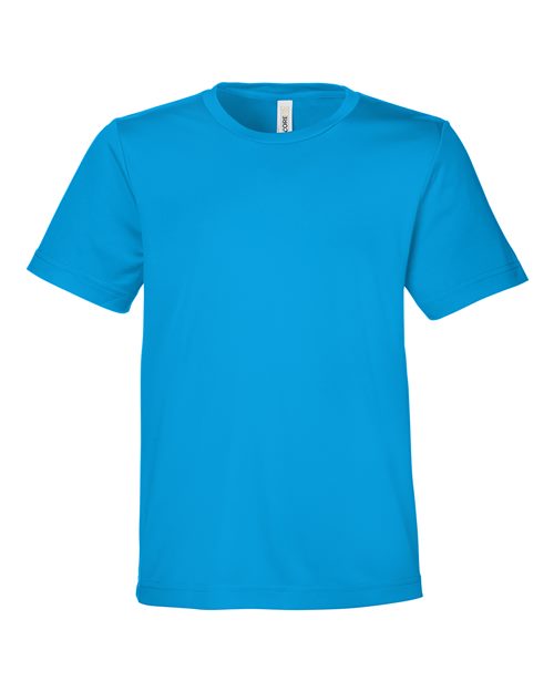 CORE365 CE10Y, Youth Capital Performance T-shirt, Electric Blue