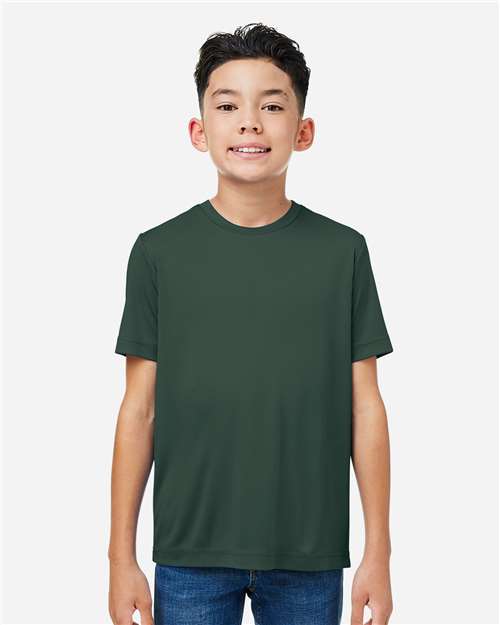 CORE365 CE10Y, Youth Capital Performance T-shirt, Forest