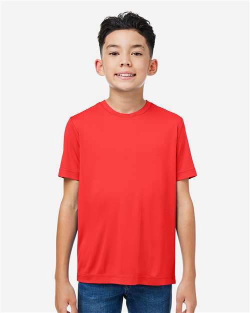 CORE365 CE10Y, Youth Capital Performance T-shirt, Marina Red