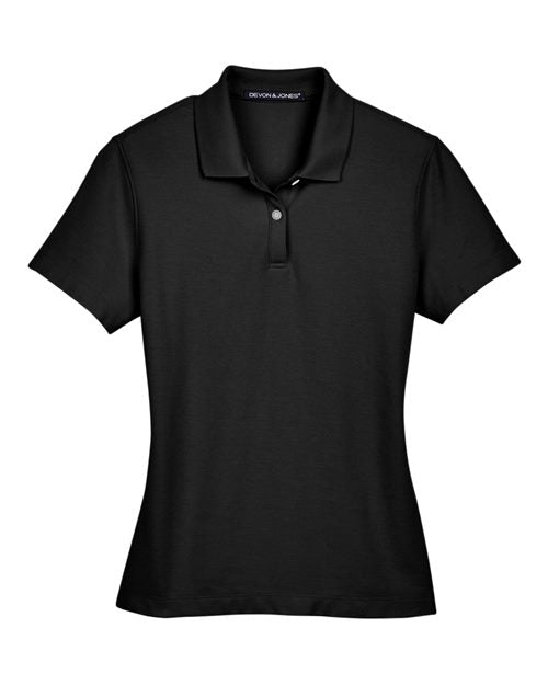 Devon & Jones DG150W, Women's Drytec20 Performance Polo, Black