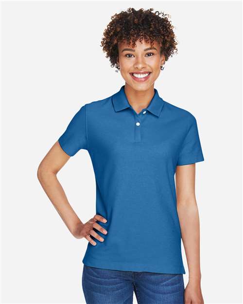 Devon & Jones DG150W, Women's Drytec20 Performance Polo, French Blue