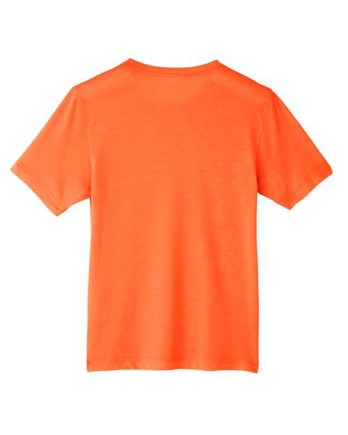 CORE365 CE111Y, Youth Fusion Chromasoft Performance T-shirt, Campus Orange