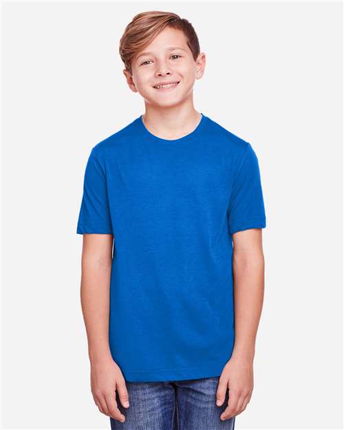 CORE365 CE111Y, Youth Fusion Chromasoft Performance T-shirt, True Royal
