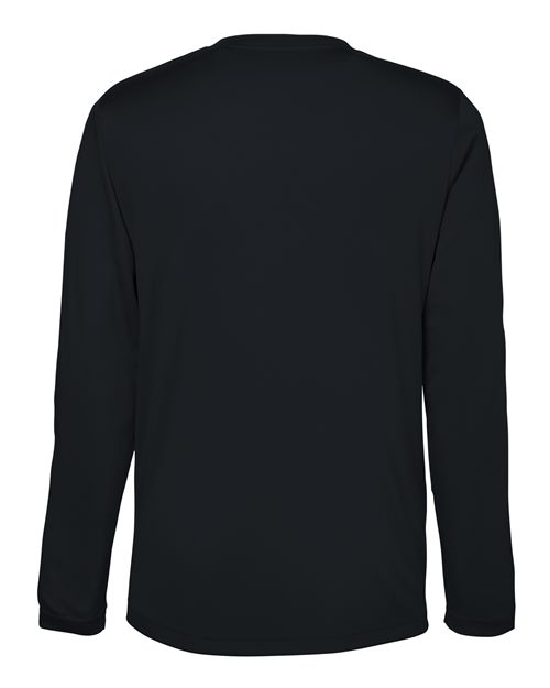 CORE365 CE10L, Unisex Capital Long Sleeve Performance T-shirt, Black