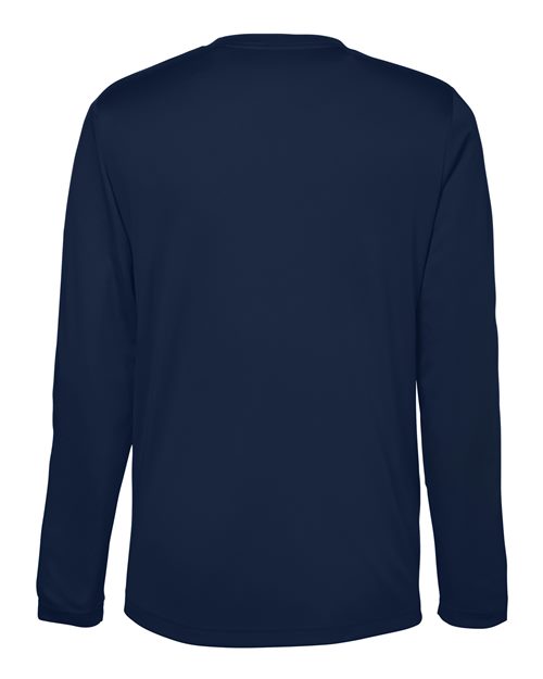 CORE365 CE10L, Unisex Capital Long Sleeve Performance T-shirt, Classic Navy