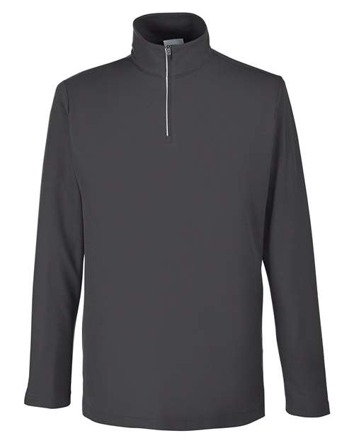 CORE365 CE405, Men's Fusion Chromasoft Pique Quarter-zip Pullover, Carbon