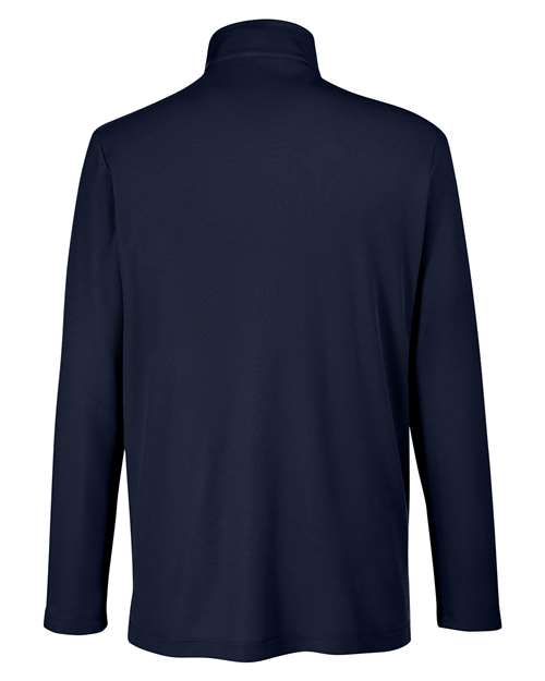 CORE365 CE405, Men's Fusion Chromasoft Pique Quarter-zip Pullover, Classic Navy