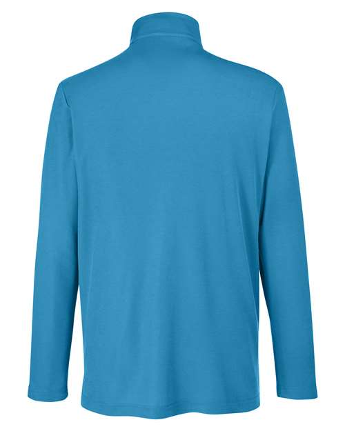 CORE365 CE405, Men's Fusion Chromasoft Pique Quarter-zip Pullover, Electric Blue