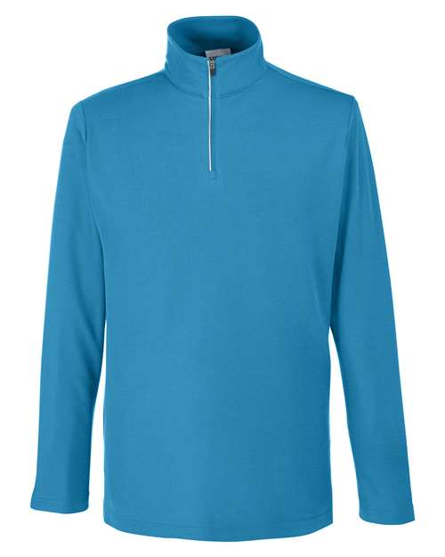 CORE365 CE405, Men's Fusion Chromasoft Pique Quarter-zip Pullover, Electric Blue