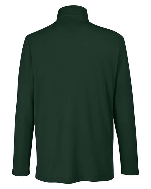 CORE365 CE405, Men's Fusion Chromasoft Pique Quarter-zip Pullover, Forest