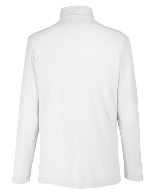 CORE365 CE405, Men's Fusion Chromasoft Pique Quarter-zip Pullover, White
