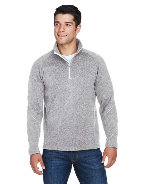Unisex Bristol Sweater Fleece Quarter-Zip Pullover - - 13223 Grey Heather 2025 Fleece Guide 2025 Fleece Guide Uniforms 2025 Fleece Guide Uniforms - Quarter-Zips 707B2 9-9.9 oz AB Exclusive Brands CA New ab Devon & Jones DG792 Jackets Long Sleeves Mens & Unisex New AB Outerwear Polyester - 100% Pullovers Quarter-Zips Raglans S&S Exclusive Brands Sweatshirts Sweatshirts & Fleece Tops Uniforms Zips