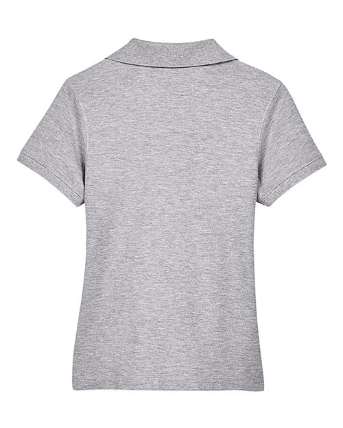 Devon & Jones D100W, Women's Pima Piqué Polo, Grey Heather
