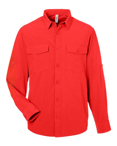 CORE365 CE510L, Men's Ultra Uvp Marina Shirt, Marina Red