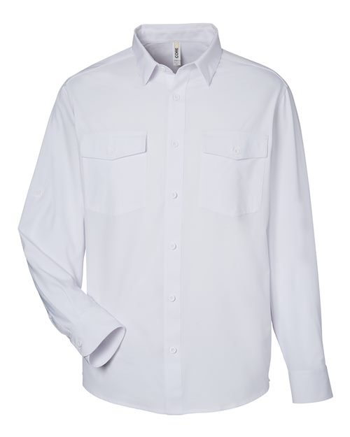 CORE365 CE510L, Men's Ultra Uvp Marina Shirt, White
