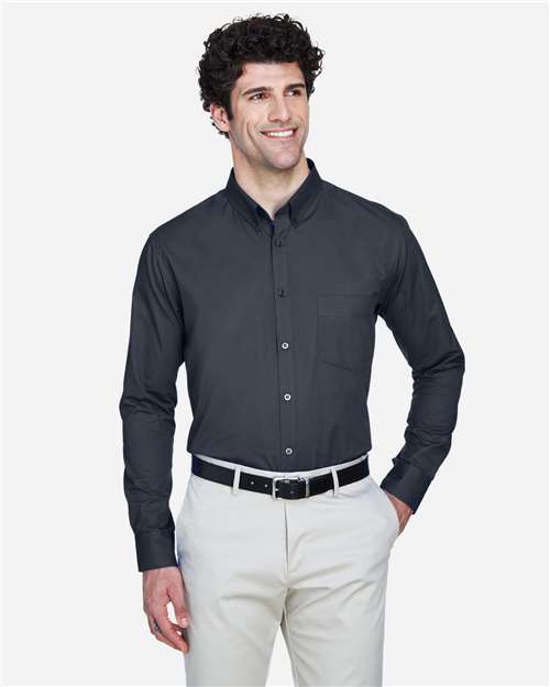 Men's Operate Twill Dress Shirt -  - 13228 - Toronto Screen Printing- Color