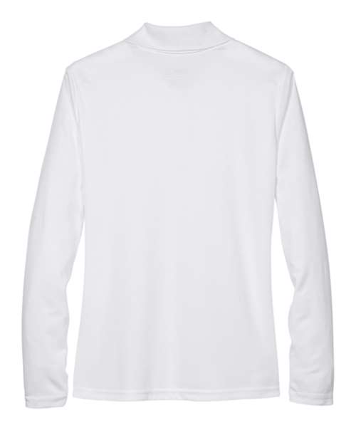 CORE365 78192, Women's Pinnacle Performance Long Sleeve Piqué Polo, White