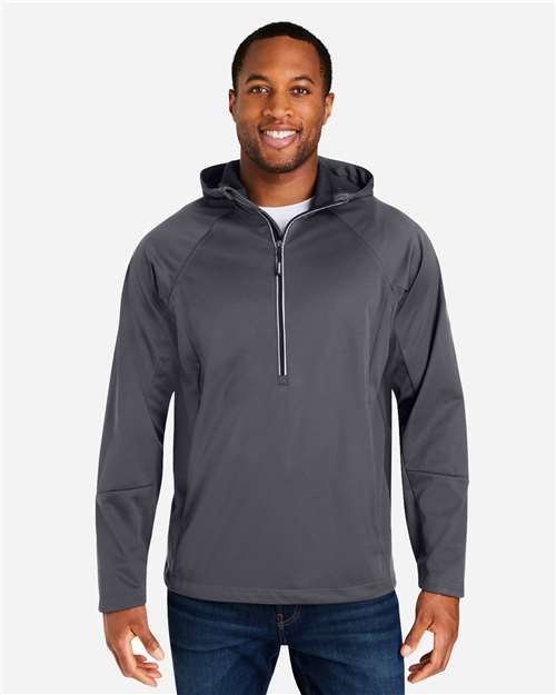 CORE365 CE711, Unisex Techno Lite Pullover Anorak, Carbon
