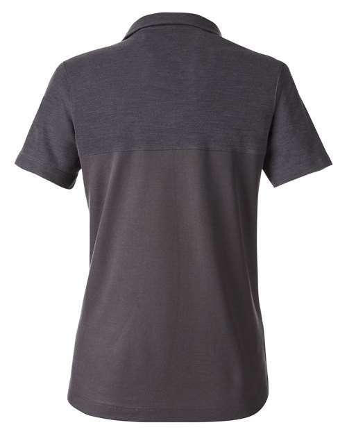 CORE365 CE112CW, Women's Fusion Chromasoft Colorblock Polo, Carbon/ Carbon Heather