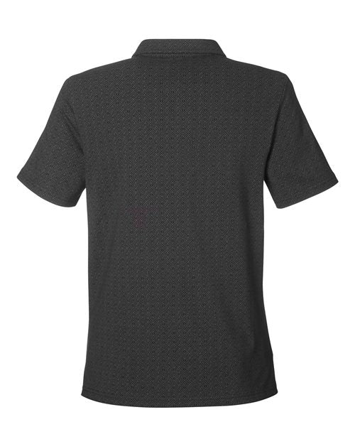 Devon & Jones DG101W, Women's Crownlux Performance Geo Polo, Black/ Graphite