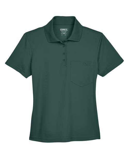 CORE365 78181P, Women's Origin Performance Piqué Polo With Pocket, Forest