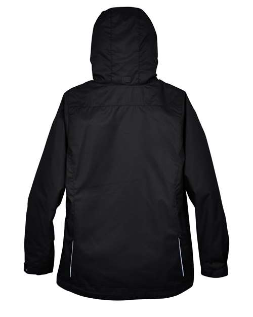 CORE365 78205, Women's 3-in-1 Jacket With Fleece Liner, Black