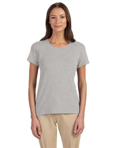 Women's Perfect Fit™ Shell T-Shirt - - 13255 5-5.9 oz 721B2 AB Exclusive Brands CA New ab Cotton Crewneck Devon & Jones DP182W New AB S&S Deep Deals S&S Exclusive Brands Short Sleeves Spandex T-Shirts T-Shirts - Premium Tops Womens