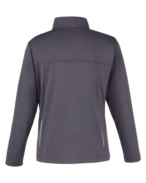CORE365 CE708W, Women's Techno Lite Three-layer Knit Tech-shell, Carbon Heather