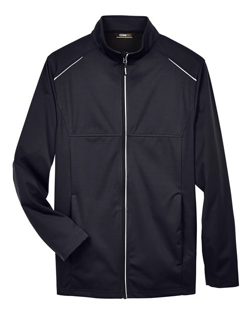 CORE365 CE708, Men's Techno Lite Three-layer Knit Tech-shell, Black