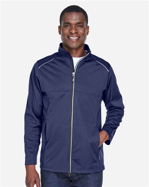 CORE365 CE708, Men's Techno Lite Three-layer Knit Tech-shell, Classic Navy
