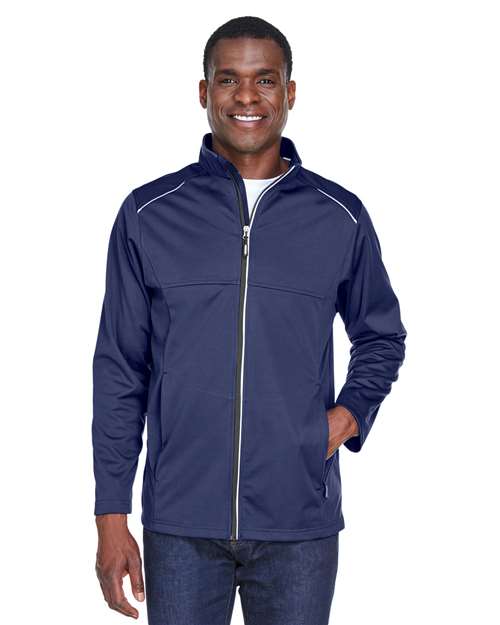 Men's Techno Lite Three-Layer Knit Tech-Shell - - 13262 Classic Navy 302A7 8-8.9 oz AB Exclusive Brands Activewear CA New ab CE708 CORE365 Explore Corporate Explore Corporate Outings & Events Explore Corporate Team Building Explore School & Team - Fundraiser & Events Explore School & Team - Spirit Wear Explore School & Teams Full-Zips Jackets Mens & Unisex New AB Outerwear Pockets Polyester - 100% Rain Coats S&S Exclusive Brands Safety Waterproof Zips