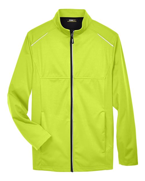CORE365 CE708, Men's Techno Lite Three-layer Knit Tech-shell, Safety Yellow