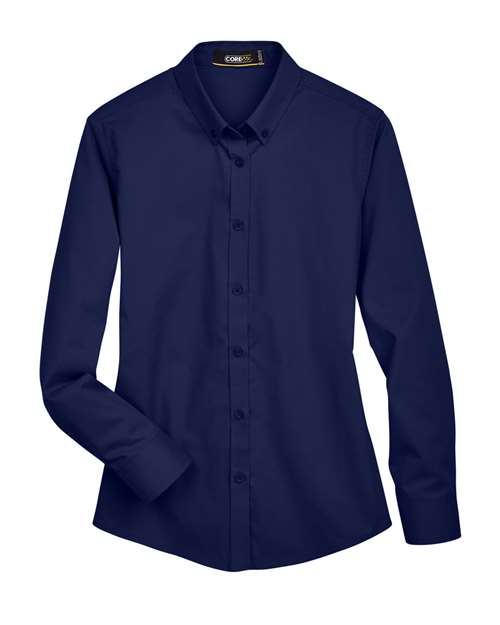 CORE365 78193, Women's Operate Twill Shirt, Classic Navy