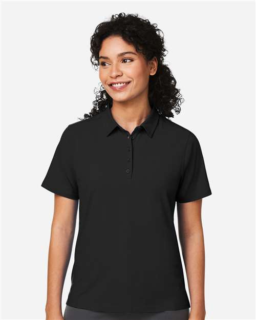Devon & Jones DG120W, Women's Raleigh Stretch Polo, Black