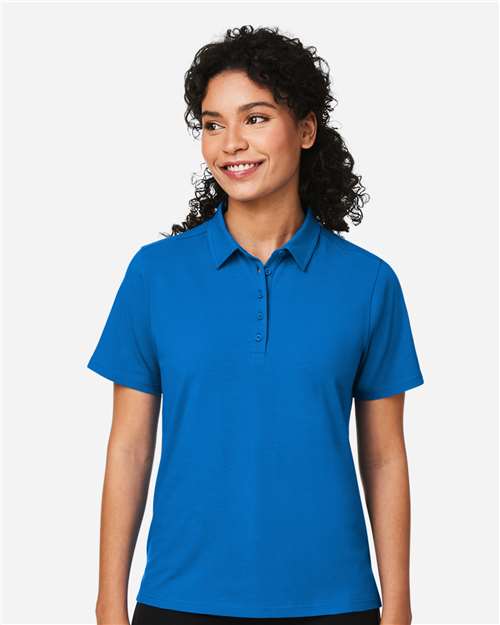 Devon & Jones DG120W, Women's Raleigh Stretch Polo, French Blue