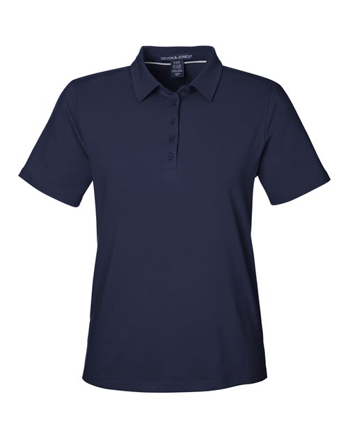 Devon & Jones DG120W, Women's Raleigh Stretch Polo, Navy