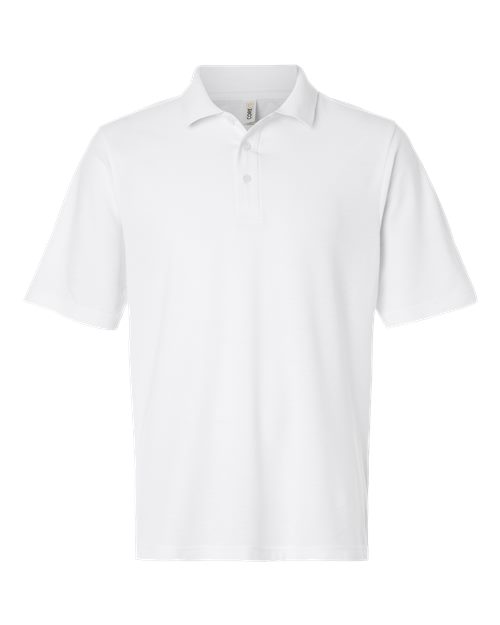 CORE365 CE106T, Men's Tall Resolve Cvc Performance Pique Polo, White