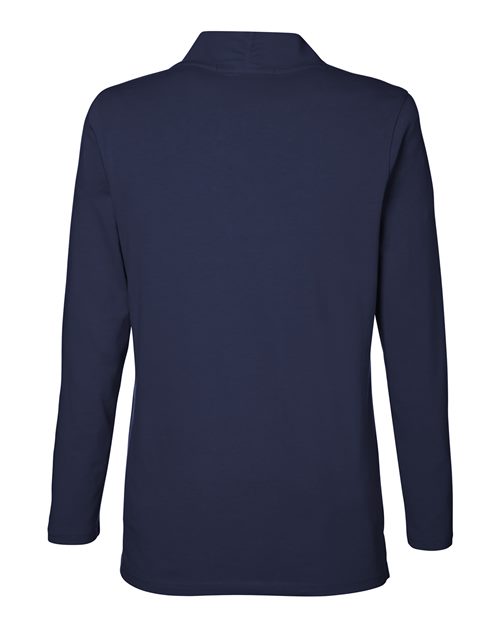 Devon & Jones DP121W, Women's Raleigh Shawl Collar Knit Top, Navy
