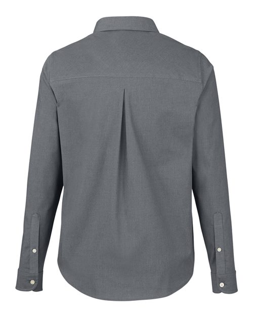 Devon & Jones DG505W, Women's Crownlux Performance Spencer Poplin Dress Shirt, Graphite Melange