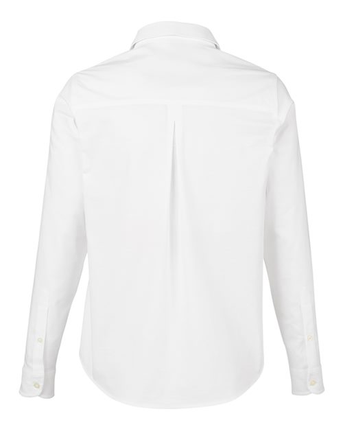 Devon & Jones DG505W, Women's Crownlux Performance Spencer Poplin Dress Shirt, White