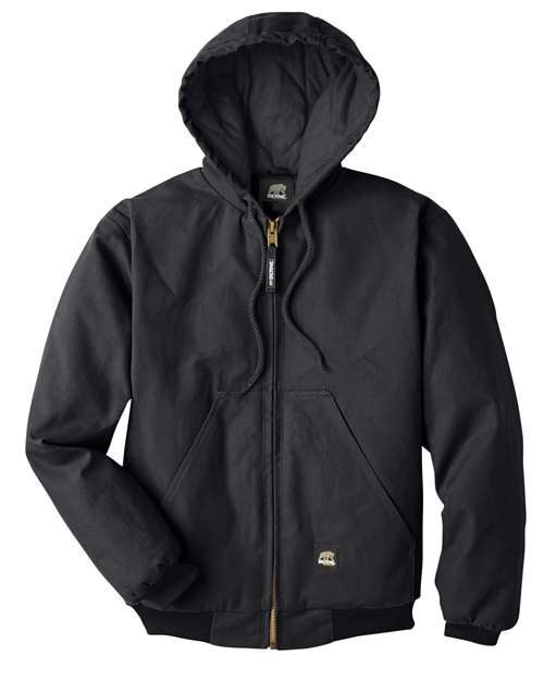Berne Apparel HJ51, Men's Berne Heritage Hooded Jacket, Black