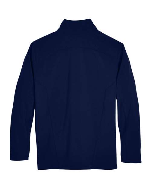 CORE365 88184T, Men's Tall Cruise Two-layer Fleece Bonded Soft Shell Jacket, Classic Navy