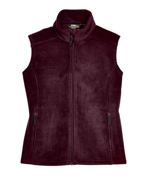 CORE365 78191, Women's Journey Fleece Vest, Burgundy