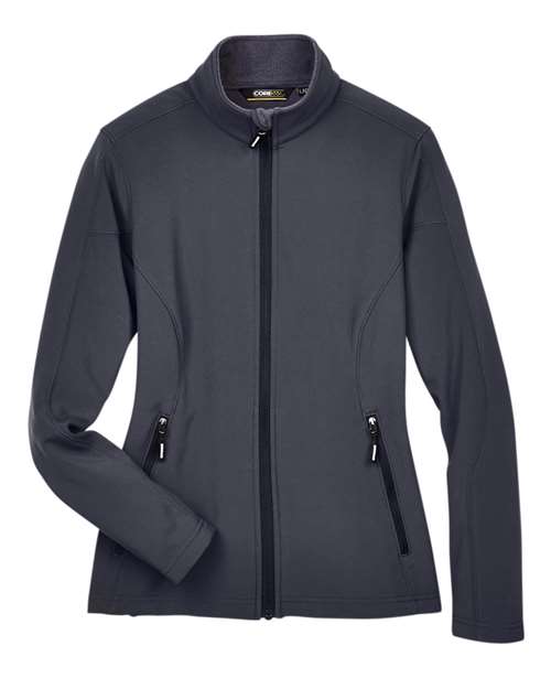 CORE365 78184, Women's Cruise Two-layer Fleece Bonded Soft Shell Jacket, Carbon