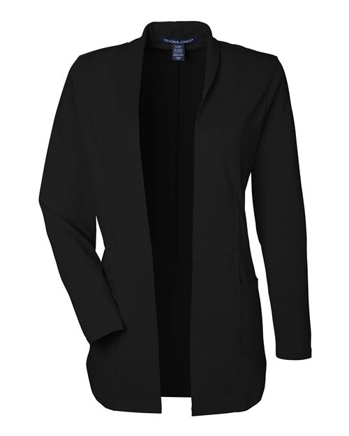 Devon & Jones DP125W, Women's Raleigh Stretch Cardigan, Black