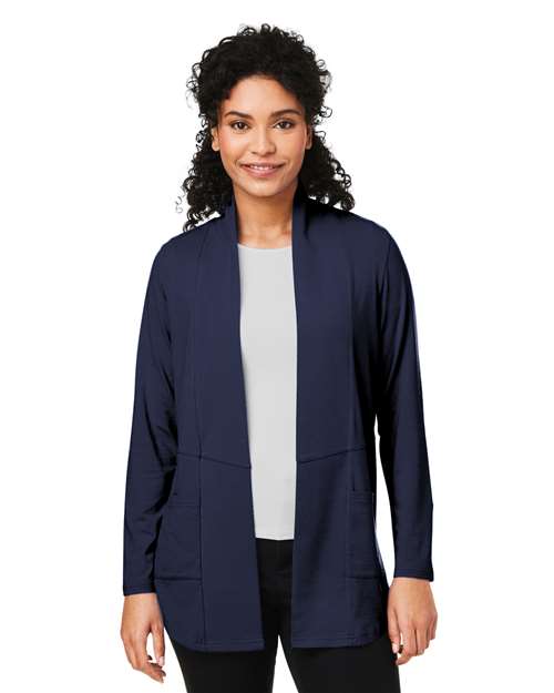 Women's Raleigh Stretch Cardigan -  - 13296 - Toronto Screen Printing- Color